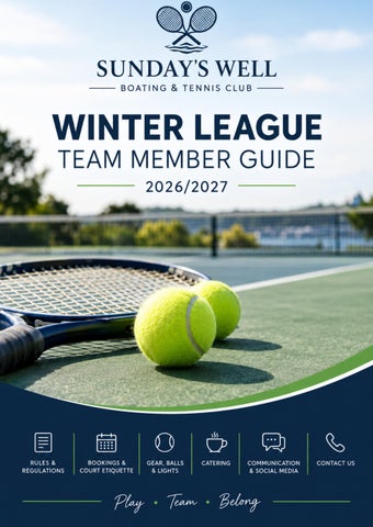 SWTC Winter League Booklet