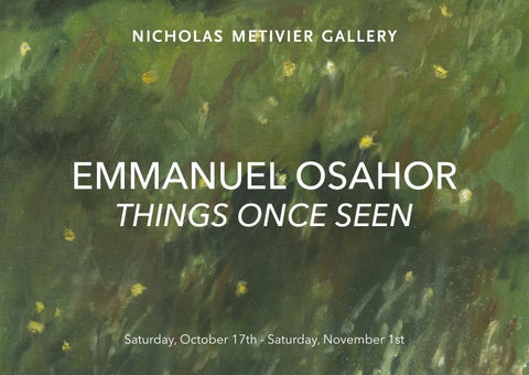 Emmanuel Osahor | Things Once Seen