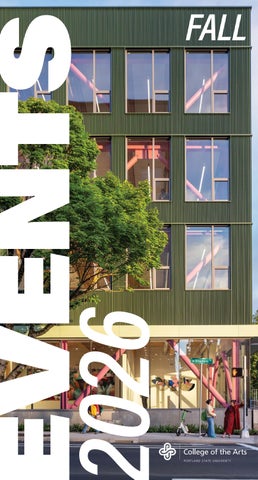 Portland State University | College of the Arts Fall 2026 Events