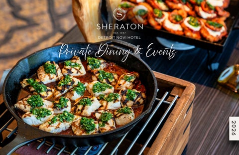 The Sheraton Detroit Novi Private Dining & Events Menu