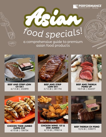 ASIAN FOOD SPECIALS