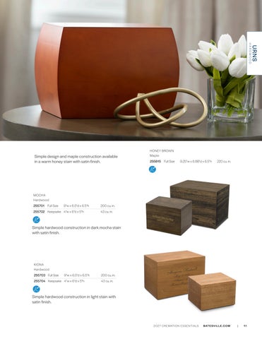 Q1FY26 Cremation Essentials 家具目录 US NonPriced 第 11 页