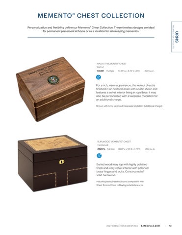 Q1FY26 Cremation Essentials 家具目录 US NonPriced 第 13 页