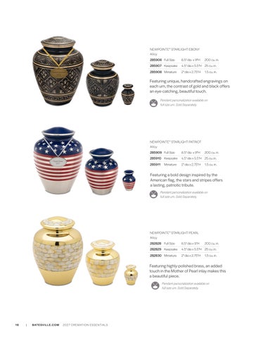 Q1FY26 Cremation Essentials 家具目录 US NonPriced 第 16 页