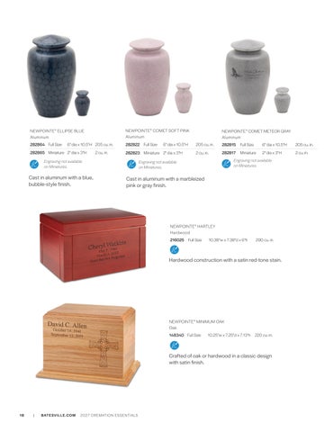 Q1FY26 Cremation Essentials 家具目录 US NonPriced 第 18 页