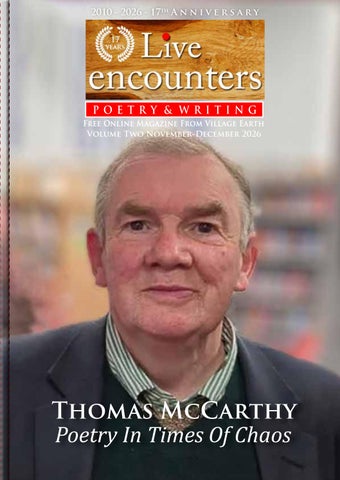 Live Encounters Poetry & Writing Volume One Nov-Dec 2026