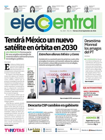EjeCentral Diario | 25 de septiembre de 2026