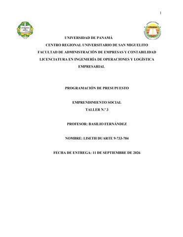 3 TALLER PRESUPUESTO