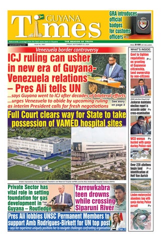 Guyana Times - Friday, September 25, 2026