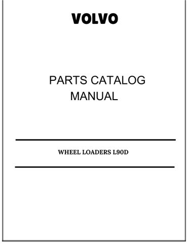 VOLVO L90D WHEEL LOADERS L90D VOLVO PARTS CATALOG MANUAL D-E 