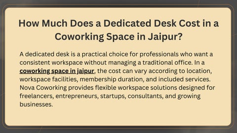 How Much Does a Dedicated Desk Cost in a Coworking Space in Jaipur (2)