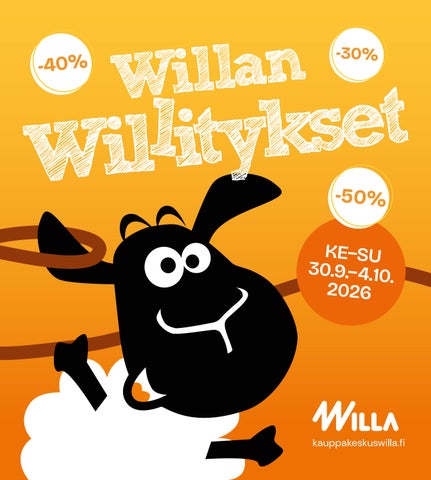 Willan Willitykset syksy 2026