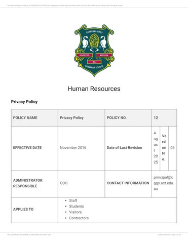 Privacy Policy