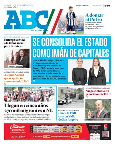 ABC VIERNES 25 DE SEPTIEMBRE DE 2026