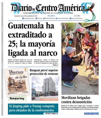 Edición Diario de Centro América 25 de Septiembre 2026