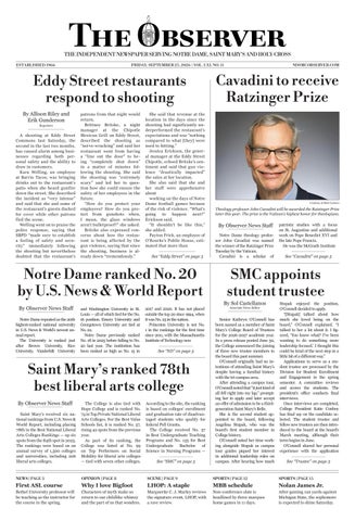 Print Edition for The Observer for Friday, September 25, 2026