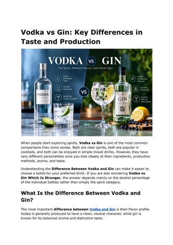 Vodka vs Gin_ Key Differences in Taste and Production (1)