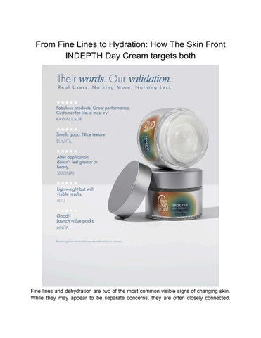 From Fine Lines to Hydration_ How The Skin Front INDEPTH Day Cream targets both