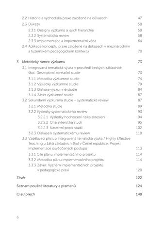 Integrovana tematicka vyuka v kontextu praxe zalozene na dukazech Barancova Klara Fasnerova Martina 第 6 页