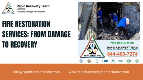 Fire Restoration Services - From Damage to Recovery
