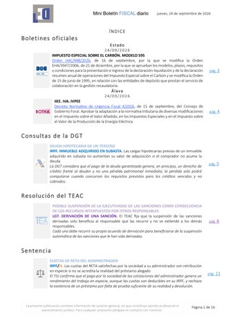Mini Boletín FISCAL 24/09/2026 - www.gabinetedelaorden.com