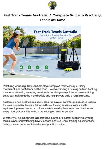 Fast Track Tennis Australia