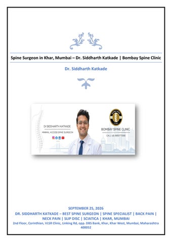 Dr. Siddharth Katkade