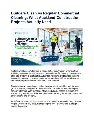 Builders Clean vs Regular Commercial Cleaning What Auckland Construction Projects Actually Need (1)