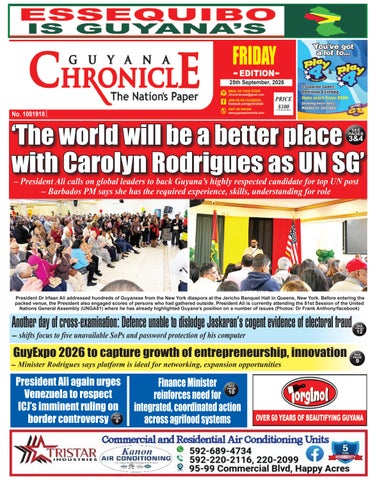Guyana Chronicle E-Paper 25-09-2026