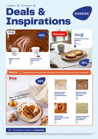 Offres & inspirations Octobre 2026