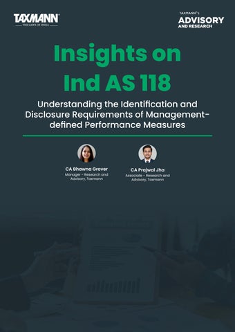 Taxmann's Analysis | Proposed Ind AS 118: Management-defined Performance Measures