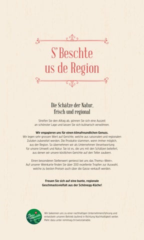 a la carte Wirtschaft Schönegg