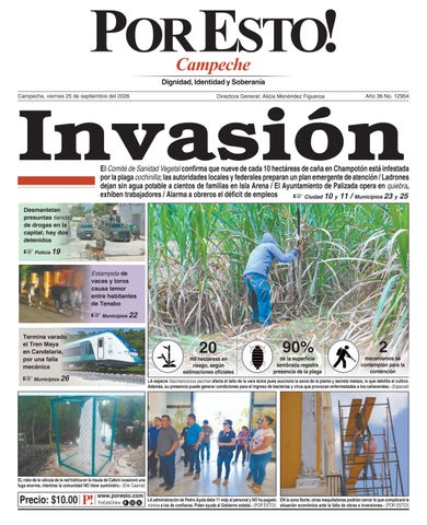 PORTADA POR ESTO CAMPECHE, VIERNES 25 DE SEPTIEMBRE DE 2026
