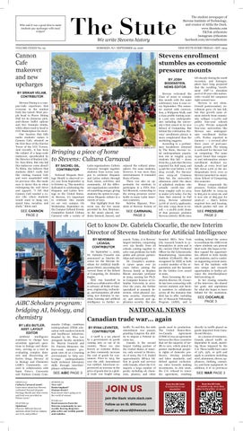 [The Stute] September 25, 2026 (Issue 3, Volume CXXIIII)