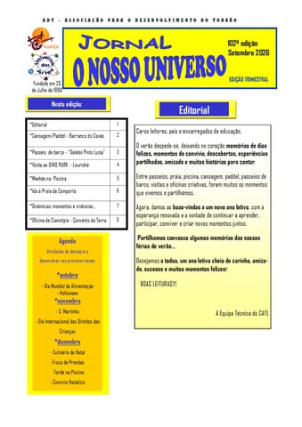 Jornal O NOSSO UNIVERSO