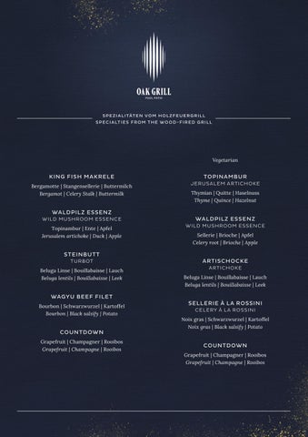 NYE Menu 2026