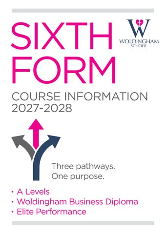Sixth Form coursebook for A Level pathway 2027-2028