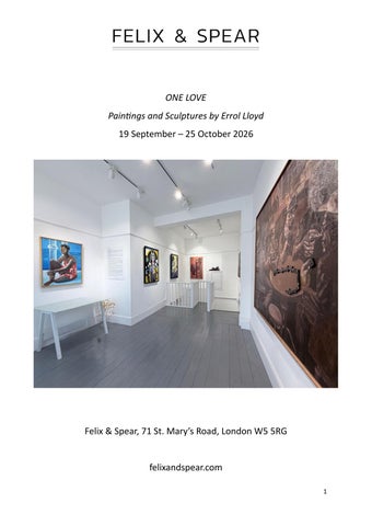 ONE LOVE: Paintings and Sculptures by Errol Lloyd