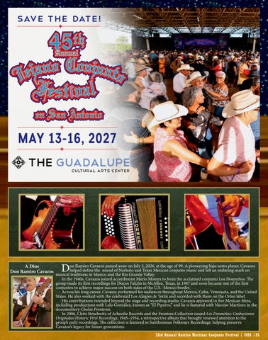33rd Annual Conjunto Festival - October 2-3, 2026 第 15 页