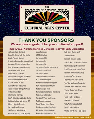 33rd Annual Conjunto Festival - October 2-3, 2026 第 3 页