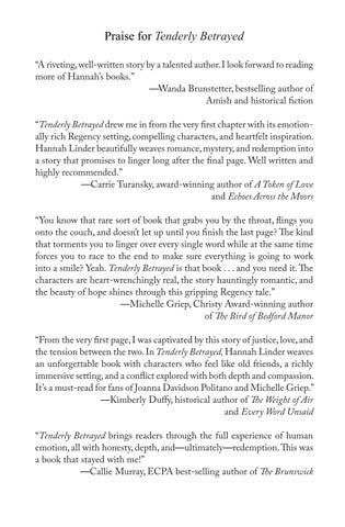 Tenderly Betrayed by Hannah Linder