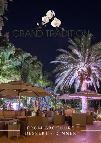 Prom Brochure Dinner & Dessert