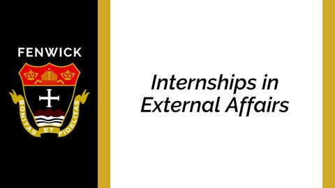 External Affairs Internship