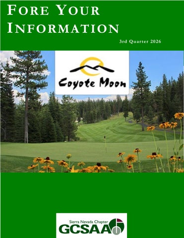 3rd Qtr 2026 Fore Your Information