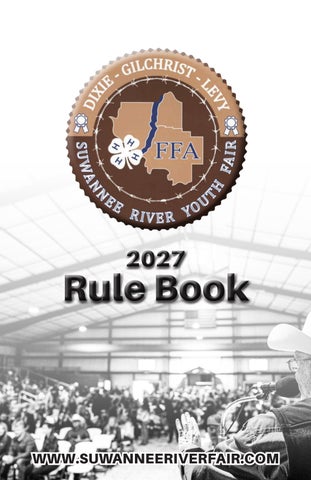 Suwannee River Fair Rule Book 2027
