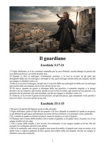Italian - The Accountability of the Watchman