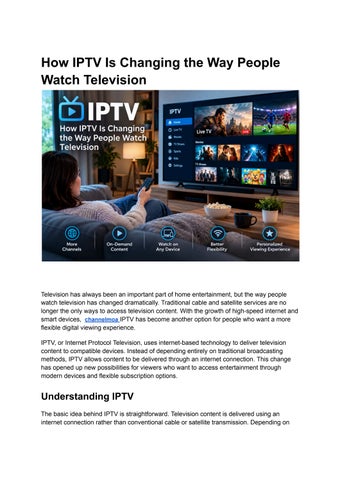 How IPTV Is Changing the Way People Watch Television (1)