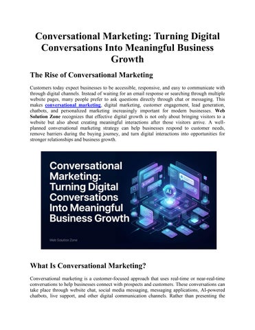 Conversational Marketing