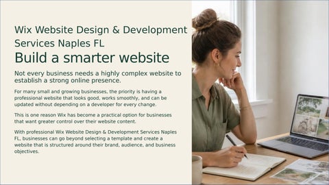 What Makes Wix Website Design & Development Services Naples FL Useful for Businesses?