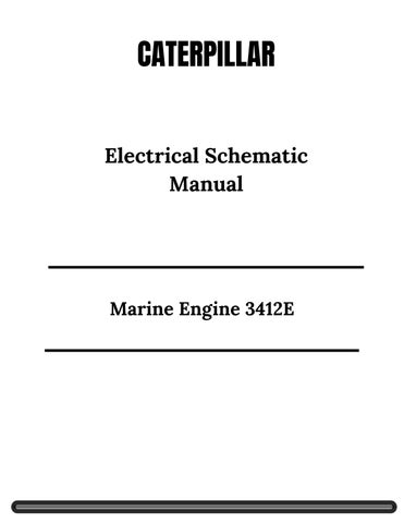 CAT Marine Engine 3412E Electrical Schematic Manual 